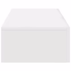 vidaXL Wall Shelf with Drawers Floating Storage Display Shelf Engineered Wood - white, 80 x 33 x 17 cm - Additional view 4
