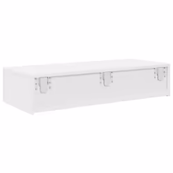 vidaXL Wall Shelf with Drawers Floating Storage Display Shelf Engineered Wood - white, 80 x 33 x 17 cm - Additional view 5