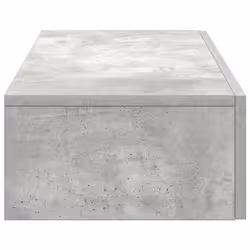 vidaXL Wall Shelf with Drawers Floating Storage Display Shelf Engineered Wood - concrete grey, 80 x 33 x 17 cm - Additional view 4