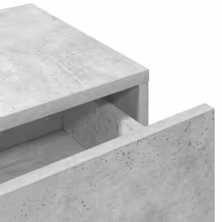 vidaXL Wall Shelf with Drawers Floating Storage Display Shelf Engineered Wood - concrete grey, 80 x 33 x 17 cm - Additional view 7