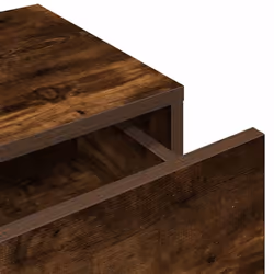 vidaXL Wall Shelf with Drawers Floating Storage Display Shelf Engineered Wood - smoked oak, 80 x 33 x 17 cm - Additional view 7