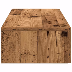 vidaXL Wall Shelf with Drawers Floating Storage Display Shelf Engineered Wood - old wood, 80 x 33 x 17 cm - Additional view 4