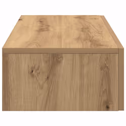 vidaXL Wall Shelf with Drawers Floating Storage Display Shelf Engineered Wood - artisan oak, 80 x 33 x 17 cm - Additional view 3
