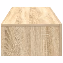 vidaXL Wall Shelf with Drawers Floating Storage Display Shelf Engineered Wood - sonoma oak, 100 x 36 x 19 cm - Additional view 4