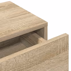 vidaXL Wall Shelf with Drawers Floating Storage Display Shelf Engineered Wood - sonoma oak, 100 x 36 x 19 cm - Additional view 7