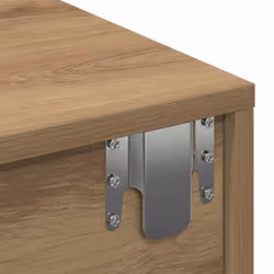 vidaXL Wall Shelf with Drawers Floating Storage Display Shelf Engineered Wood - artisan oak, 100 x 36 x 19 cm - Additional view 8