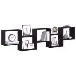 VidaXL 859996 shelve Wood Black - Additional view 2
