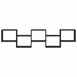 VidaXL 859996 shelve Wood Black - Additional view 4