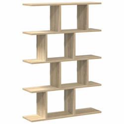 vidaXL Wall Cube Shelf 12 Compartments Storage Floating Shelf Engineered Wood - sonoma oak