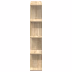 vidaXL Wall Cube Shelf 12 Compartments Storage Floating Shelf Engineered Wood - sonoma oak - Additional view 4