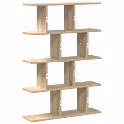 vidaXL Wall Cube Shelf 12 Compartments Storage Floating Shelf Engineered Wood - sonoma oak - Additional view 5