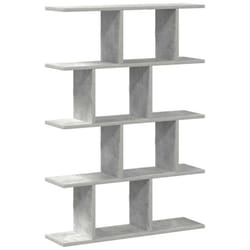vidaXL Wall Cube Shelf 12 Compartments Storage Floating Shelf Engineered Wood - concrete grey