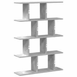vidaXL Wall Cube Shelf 12 Compartments Storage Floating Shelf Engineered Wood - concrete grey - Additional view 5