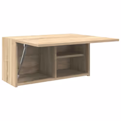 vidaXL Bathroom Wall Cabinet Hanging Wall Storage Cupboard Engineered Wood - sonoma oak, 60 x 25 x 30 cm - Additional view 4