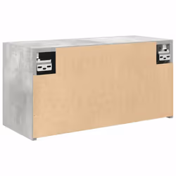 vidaXL Bathroom Wall Cabinet Hanging Wall Storage Cupboard Engineered Wood - concrete grey, 60 x 25 x 30 cm - Additional view 6