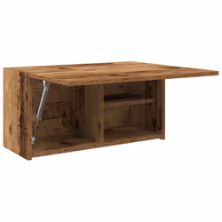 vidaXL Bathroom Wall Cabinet Hanging Wall Storage Cupboard Engineered Wood - old wood, 60 x 25 x 30 cm - Additional view 4