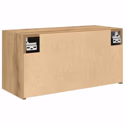 vidaXL Bathroom Wall Cabinet Hanging Wall Storage Cupboard Engineered Wood - artisan oak, 60 x 25 x 30 cm - Additional view 6