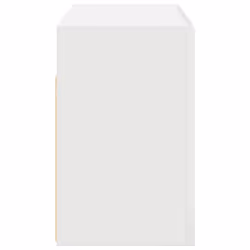 vidaXL Bathroom Wall Cabinet Hanging Wall Storage Cupboard Engineered Wood - white, 60 x 25 x 40 cm - Additional view 5