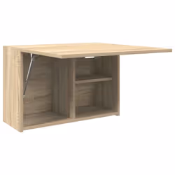 vidaXL Bathroom Wall Cabinet Hanging Wall Storage Cupboard Engineered Wood - sonoma oak, 60 x 25 x 40 cm - Additional view 4