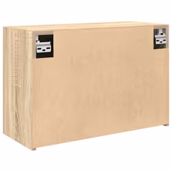 vidaXL Bathroom Wall Cabinet Hanging Wall Storage Cupboard Engineered Wood - sonoma oak, 60 x 25 x 40 cm - Additional view 6