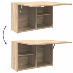 vidaXL Bathroom Wall Cabinet Hanging Wall Storage Cupboard Engineered Wood - sonoma oak, 60 x 25 x 40 cm - Additional view 7