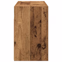 vidaXL Bathroom Wall Cabinet Hanging Wall Storage Cupboard Engineered Wood - old wood, 60 x 25 x 40 cm - Additional view 5
