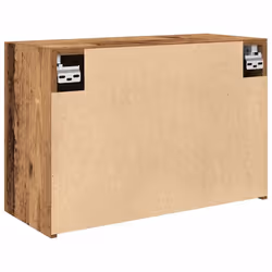 vidaXL Bathroom Wall Cabinet Hanging Wall Storage Cupboard Engineered Wood - old wood, 60 x 25 x 40 cm - Additional view 6