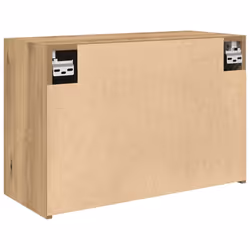 vidaXL Bathroom Wall Cabinet Hanging Wall Storage Cupboard Engineered Wood - artisan oak, 60 x 25 x 40 cm - Additional view 6