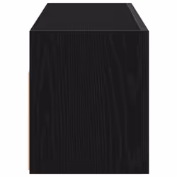 vidaXL Bathroom Wall Cabinet Hanging Wall Storage Cupboard Engineered Wood - black, 80 x 25 x 30 cm - Additional view 5