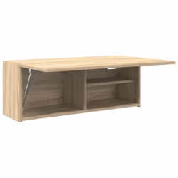 vidaXL Bathroom Wall Cabinet Hanging Wall Storage Cupboard Engineered Wood - sonoma oak, 80 x 25 x 30 cm - Additional view 4