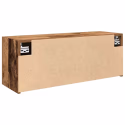 vidaXL Bathroom Wall Cabinet Hanging Wall Storage Cupboard Engineered Wood - old wood, 80 x 25 x 30 cm - Additional view 6