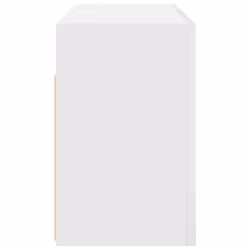 vidaXL Bathroom Wall Cabinet Hanging Wall Storage Cupboard Engineered Wood - white, 80 x 25 x 40 cm - Additional view 5