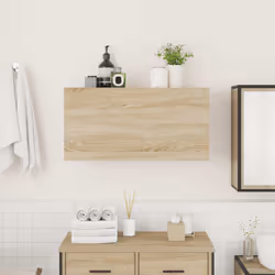 vidaXL Bathroom Wall Cabinet Hanging Wall Storage Cupboard Engineered Wood - sonoma oak, 80 x 25 x 40 cm - Additional view 2
