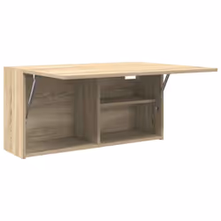 vidaXL Bathroom Wall Cabinet Hanging Wall Storage Cupboard Engineered Wood - sonoma oak, 80 x 25 x 40 cm - Additional view 4