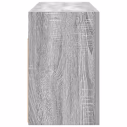 vidaXL Bathroom Wall Cabinet Hanging Wall Storage Cupboard Engineered Wood - grey sonoma, 80 x 25 x 40 cm - Additional view 5