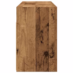 vidaXL Bathroom Wall Cabinet Hanging Wall Storage Cupboard Engineered Wood - old wood, 80 x 25 x 40 cm - Additional view 5