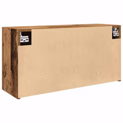 vidaXL Bathroom Wall Cabinet Hanging Wall Storage Cupboard Engineered Wood - old wood, 80 x 25 x 40 cm - Additional view 6