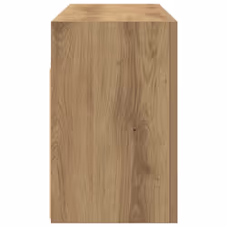 vidaXL Bathroom Wall Cabinet Hanging Wall Storage Cupboard Engineered Wood - artisan oak, 80 x 25 x 40 cm - Additional view 5