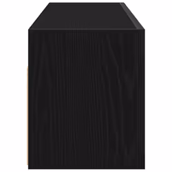vidaXL Bathroom Wall Cabinet Hanging Wall Storage Cupboard Engineered Wood - black, 100 x 25 x 30 cm - Additional view 5