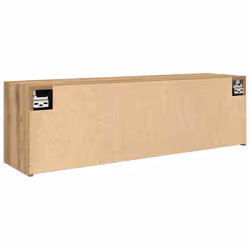 vidaXL Bathroom Wall Cabinet Hanging Wall Storage Cupboard Engineered Wood - artisan oak, 100 x 25 x 30 cm - Additional view 6