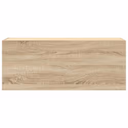 vidaXL Bathroom Wall Cabinet Hanging Wall Storage Cupboard Engineered Wood - sonoma oak, 100 x 25 x 40 cm - Additional view 4