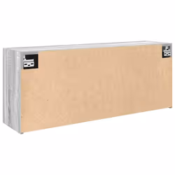 vidaXL Bathroom Wall Cabinet Hanging Wall Storage Cupboard Engineered Wood - grey sonoma, 100 x 25 x 40 cm - Additional view 6