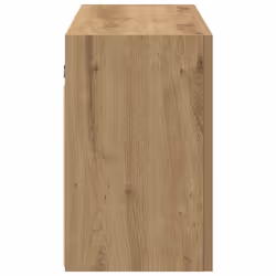vidaXL Bathroom Wall Cabinet Hanging Wall Storage Cupboard Engineered Wood - artisan oak, 100 x 25 x 40 cm - Additional view 5