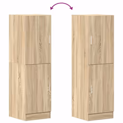 vidaXL Kitchen Cabinet Sonoma Oak 38x41.5x131.5 cm Engineered Wood cabinet - sonoma oak - Additional view 7
