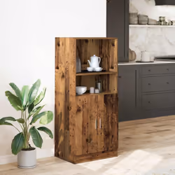 vidaXL Kitchen Cabinet Freestanding Storage Cabinet Cupboard Engineered Wood - old wood