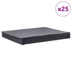 vidaXL Oil Absorbent Pads Spill Control Pad Workshop Oil Absorbent Mat Grey - 25 pcs