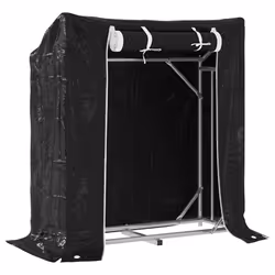 vidaxL Firewood Rack with Rain Cover 100.5x100.5x110.5 cm Galvanised Steel - 100.5 x 40.5 x 110.5 cm