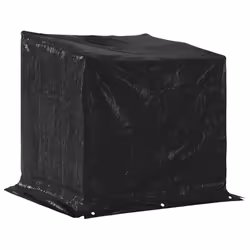 vidaxL Firewood Rack with Rain Cover 100.5x100.5x110.5 cm Galvanised Steel - 100.5 x 80.5 x 110.5 cm - Additional view 7