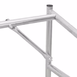 vidaxL Firewood Rack with Rain Cover 100.5x100.5x110.5 cm Galvanised Steel - 151 x 40.5 x 110.5 cm - Additional view 8