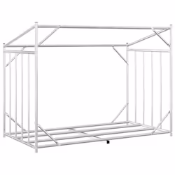 vidaxL Firewood Rack with Rain Cover 100.5x100.5x110.5 cm Galvanised Steel - 151 x 80.5 x 110.5 cm - Additional view 5